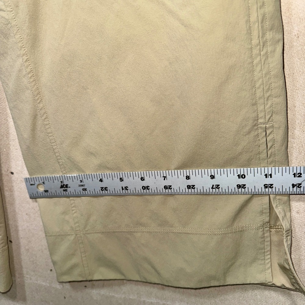Lululemon Stretch Woven Wide Leg High Rise Pant Tan Khaki LW5FF3S Womens Size M - Picture 11 of 11